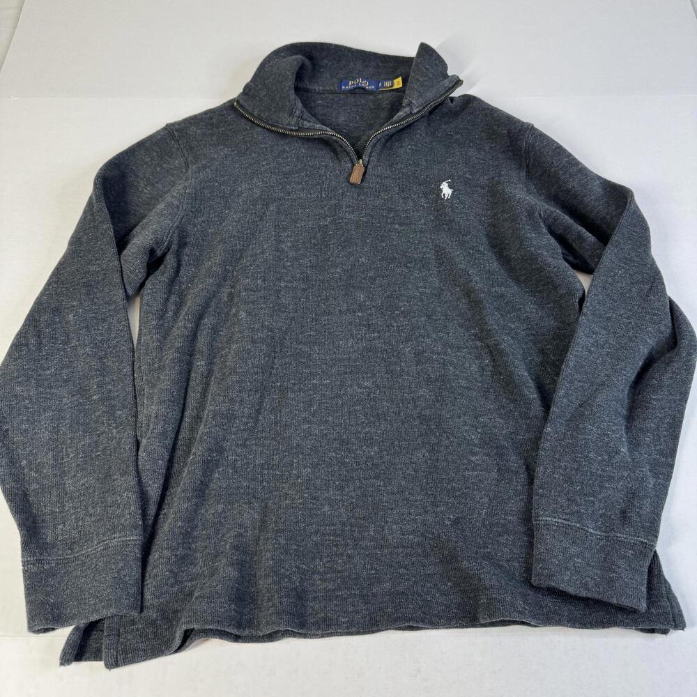 Black Men's Polo Ralph Lauren Half Zipper Size S Blue Tag